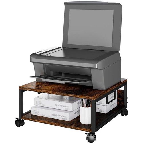 Verschillende delen van de titel zijn verwijderd. Hier is de nieuwe titel:Gewichtige verstelbare printertafel met wielen en opbergruimte