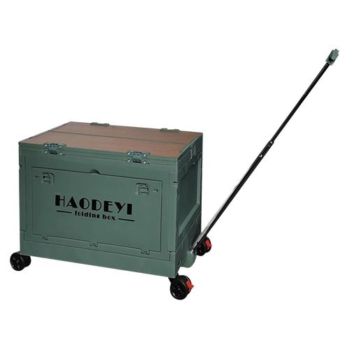 Zusammenklappbare, stapelbare Aufbewahrungsbox für Camping und Campingunterkünfte.