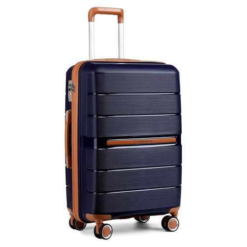 Reisekoffer Groß Koffer Trolleys Groß Hartschalenkoffer 100% PP Handgepäck Koffer mit 8 Spinnerräder Rollkoffer 76 * 49.