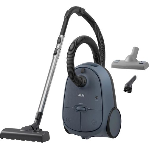 AEG Bodenstaubsauger "CLEAN 6000, hohe Saugleistung", blau (denim blau), B:44cm H:24cm T:31cm, Bodenstaubsauger, inkl. Zusatzdüsen, 65 % Recyclingkunststoff