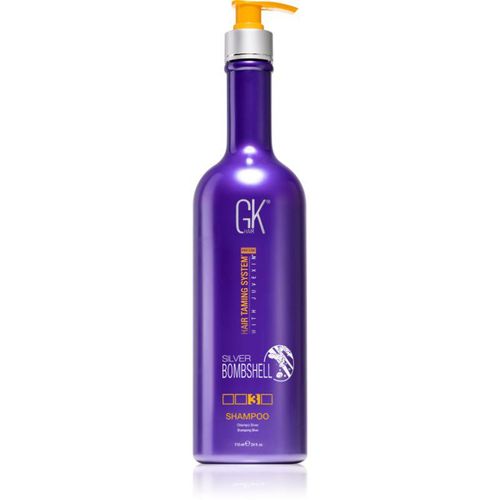 GK Hair Silver Bombshell shampoo voor blond haar voor het neutraliseren van koperkleurige ondertonen 710 ml