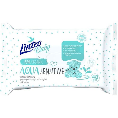 Linteo Baby Aqua Sensitive Tedere Vochtige Babydoekjes 48 st