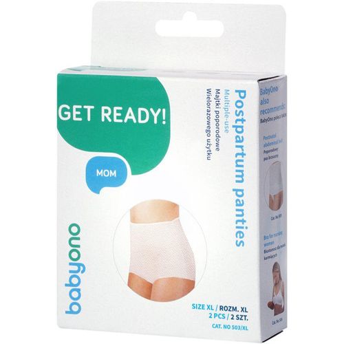 BabyOno Get Ready Multiple-use Mesh Panties kraambroekjes maat XL 2 st