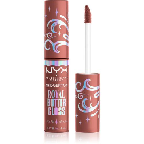 NYX Professional Makeup Bridgerton Royal Butter Gloss Lipgloss Tint 02 Praline 8 ml