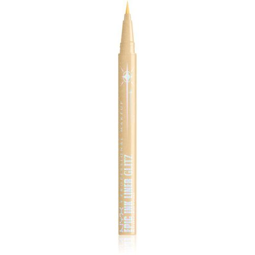 NYX Professional Makeup Bridgerton Royal Epic Ink Liner eyeliner met glitters Tint 02 Glitzed In Gold 1 ml