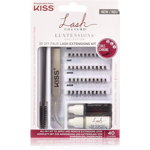 KISS Lash Couture LuXtensions set voor het aanbrengen van kunstwimpers 40 st