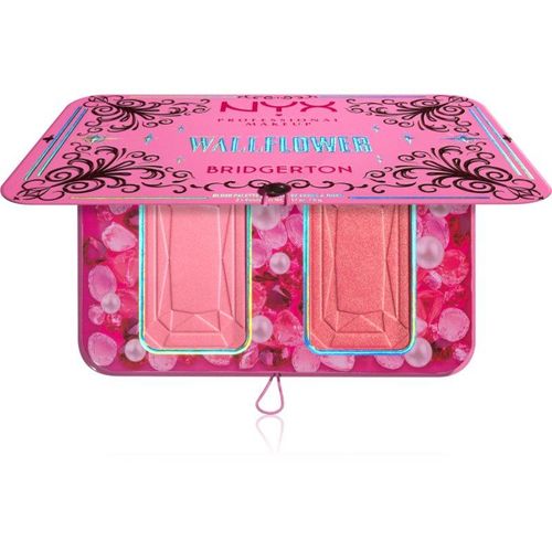 NYX Professional Makeup Bridgerton Royal Blush Blush Palette Tint 01 Wallflower 2x5 g