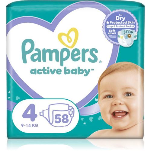 Pampers Active Baby Size 4 wegwerpluiers 9-14 kg 58 st