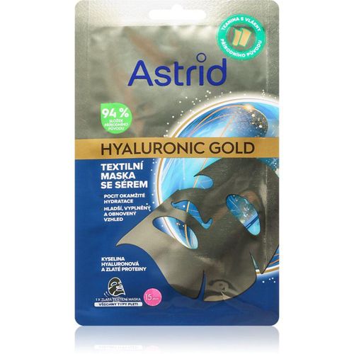Astrid Hyaluronic Gold textielmasker voor ogenblikkelijke versteviging en gladmaking van het gezicht 1 st