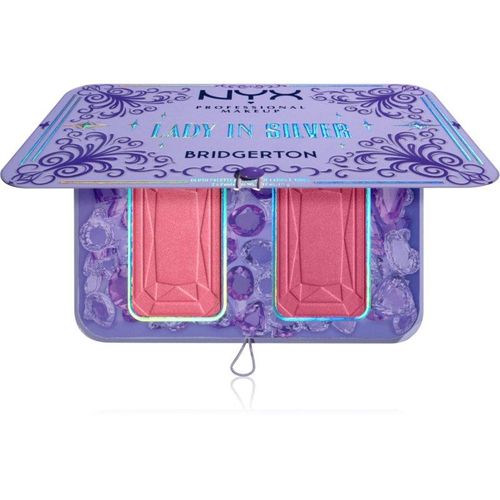 NYX Professional Makeup Bridgerton Royal Blush Blush Palette Tint 02 Lady In Silver 2x5 g