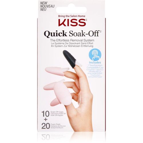KISS Quick Soak-Off Remover Caps ensemble ongles 30 pcs