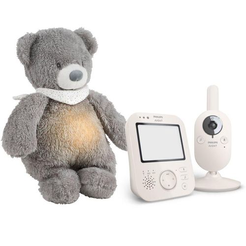 Philips Avent Baby Monitor SCD891/26+NATTOU Sleepy Bear Grey Gift Set voor baby’s 0 m+