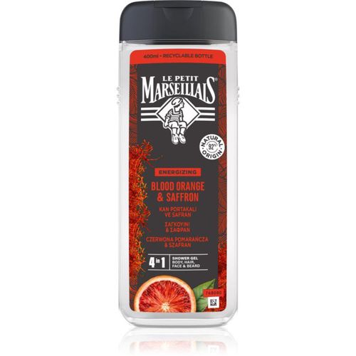 Le Petit Marseillais Orange Sanguine & Safran Gel douche 4 en 1 pour homme 400 ml