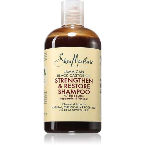 Shea Moisture Jamaican Black Castor Oil Strengthen & Restore Reinigende Shampoo voor Beschadigd en Gekleurd Haar 384 ml