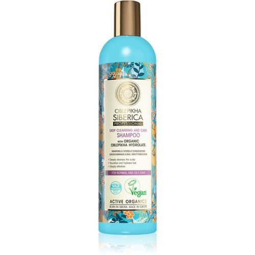 Natura Siberica Oblepikha (Sea-Buckthorn) shampoing nettoyant en profondeur pour cheveux normaux à gras 400 ml