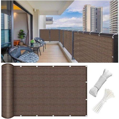 Gartenzaun - Privatschutz - UV-Resistente - 120x250 cm - Braun