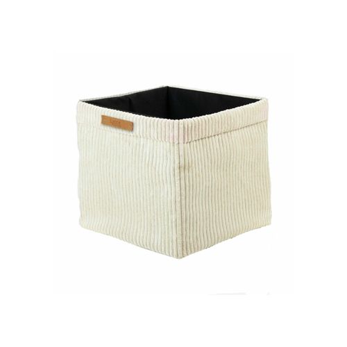 Aufbewahrungsbox LYCCE "Aufbewahrungskorb Faltbare Aufbewahrungsbox Cord 1P 1er Pack", beige (vanille), B:33cm H:31cm T:33cm, Obermaterial: 90% Polyester PES. 10% Nylon NY., Aufbewahrungsboxen, Aufbewahrungsbox
