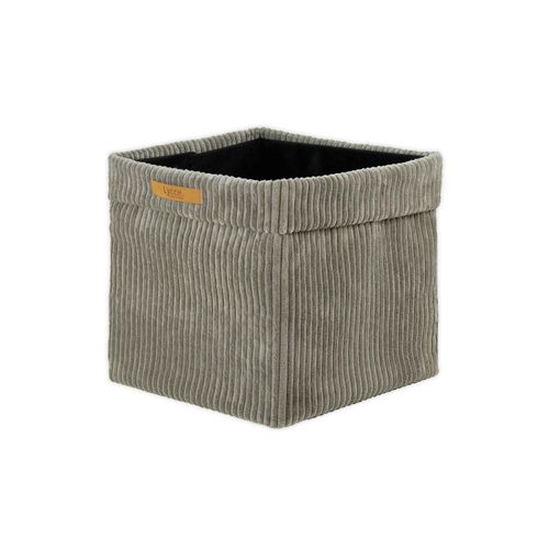 Aufbewahrungsbox LYCCE "Aufbewahrungskorb Faltbare Aufbewahrungsbox Cord 1P 1er Pack", braun (taupe), B:33cm H:31cm T:33cm, Obermaterial: 90% Polyester PES. 10% Nylon NY., Aufbewahrungsboxen, Aufbewahrungsbox