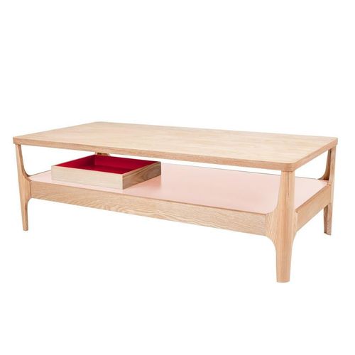 Beistelltisch Avery Iii Esche / Rosa Holz 120/40/60 cm