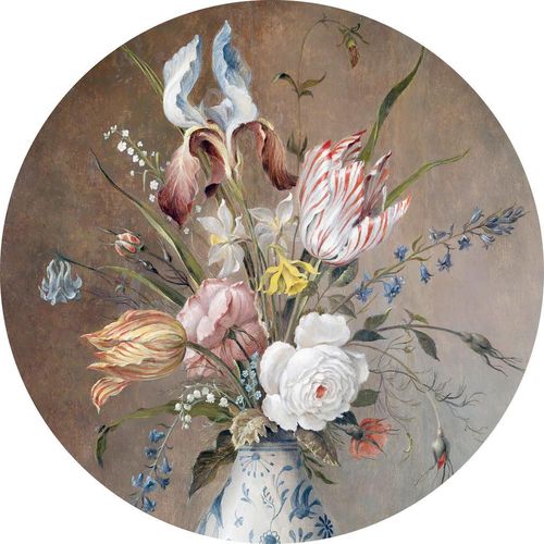 Metallbild Stilleben Mit Blumen