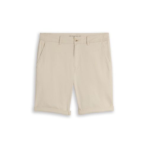 TOM TAILOR Herren Regular Chino Shorts, braun, Uni, Gr. 31