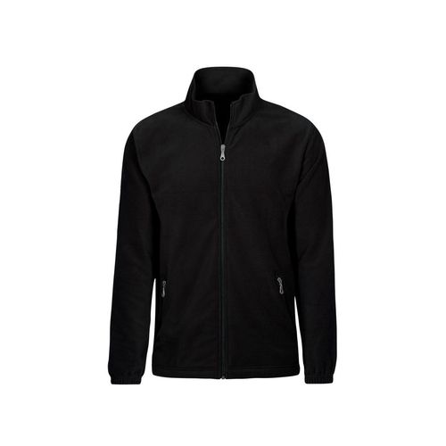 Fleecejacke TRIGEMA "TRIGEMA Fleecejacke", Damen, Gr. XL, schwarz, Fleece, 100% Polyester, lang, Jacken Fleecejacke