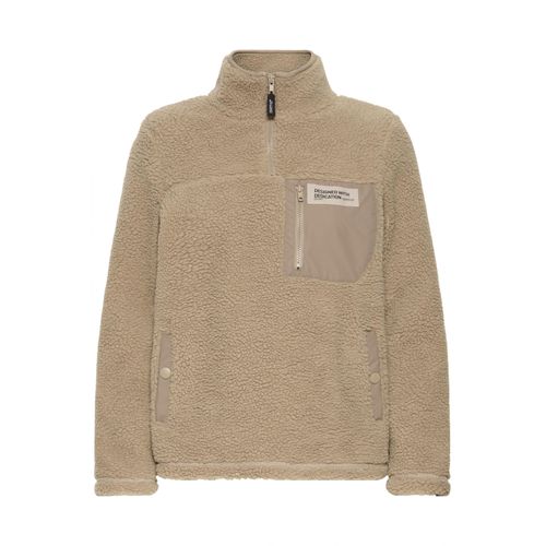 Plüschjacke OXMO "Plüschjacke OXAbby", Damen, Gr. XS, beige (dune), Obermaterial: 100% Polyester PES., Jacken