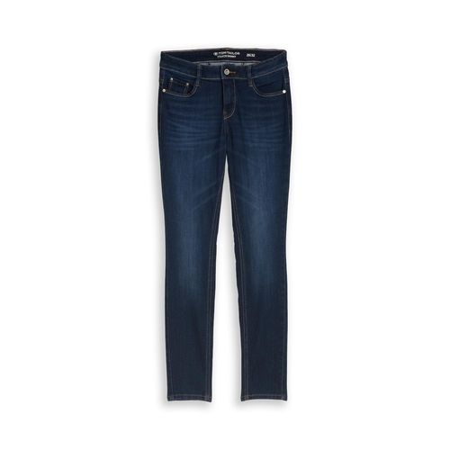 TOM TAILOR Damen TTLUCIE SKINNY Jeans, blau, Uni, Gr. 31/34