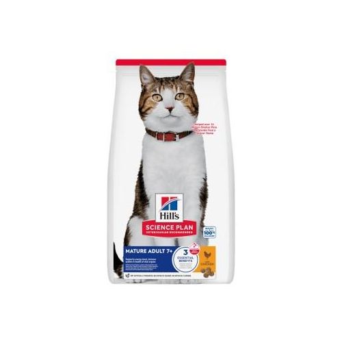 Hill's Science Plan Croquettes pour chat, Mature Adulte Avec du poulet 3 kg