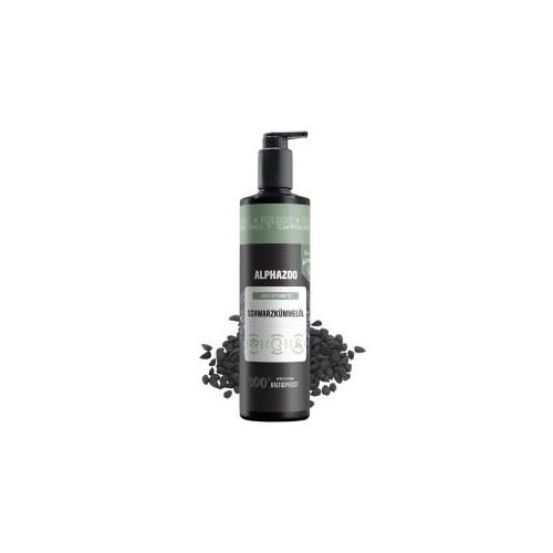 ALPHAZOO Premium Schwarzkümmelöl für Hunde I Echter Schwarzkümmel kaltgepresst 500 ml