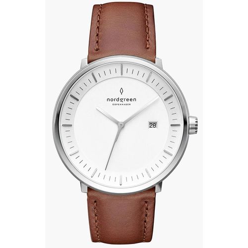 Nordgreen PH40SILEBRXX Herrenuhr Philosopher 40mm 3ATM