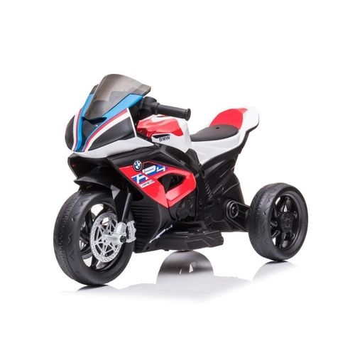 Kinder Elektromotorrad BMW HP4, zwei Motoren, LED, Audio-Modul mit MP3, rot
