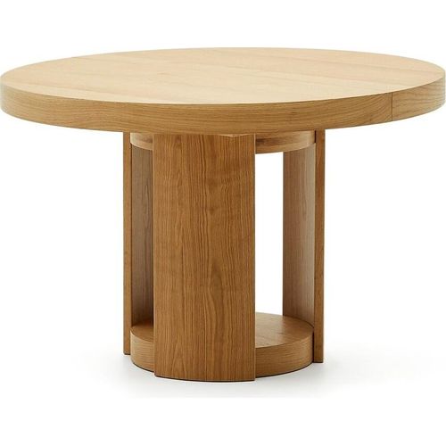 Ausziehtisch Artis 120 x 120 x 78 cm Pappelsperrholz Eichenfurnier Natur