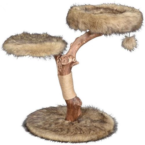 Krabspel voor Katte mit Holzstämmen und Katzenspielbällen