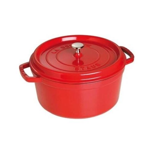 Staub Guss Cocotte, rund Kirschrot 20 cm