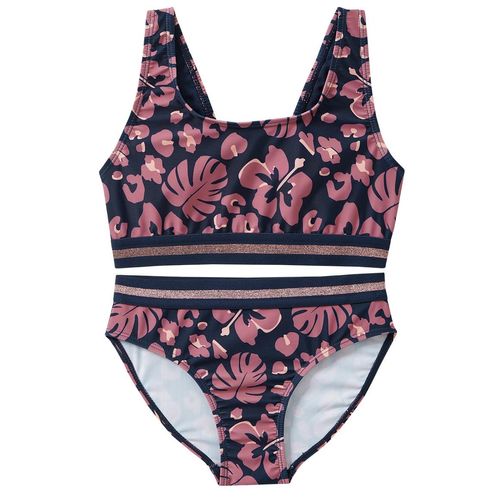 Mädchen Bikini mit Glitzer-Bund