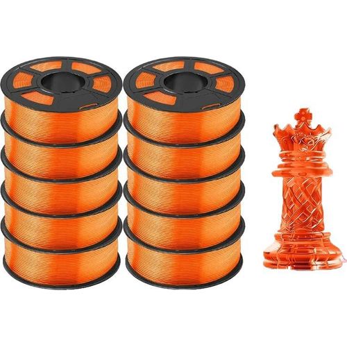 3D-Filament, biologisch abbaubar, hervorragende Zähigkeit, PETG Klar orange