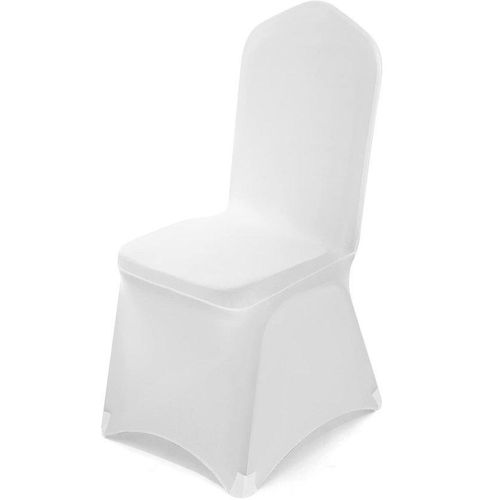Set aus 100 weißen Stühle für elegante Veranstaltungen und Schutz