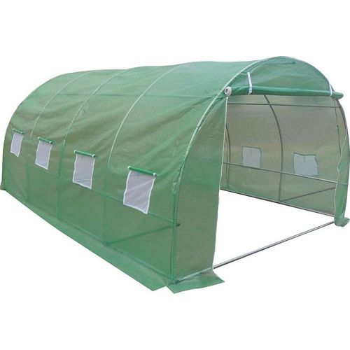 Foliengewächshaus Folientunnel - 12 m² - 400 x 300 x 200 cm - Stahl - IPOMEA