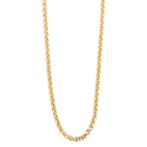 Kette ohne Anhänger ADELIA´S "Herren Edelstahl Erbskette Halskette" Gr. 40, gold, Halsketten, Herren, 40, Edelstahl