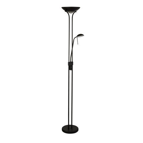 LED-Deckenfluter Schwarz max. 15 Watt