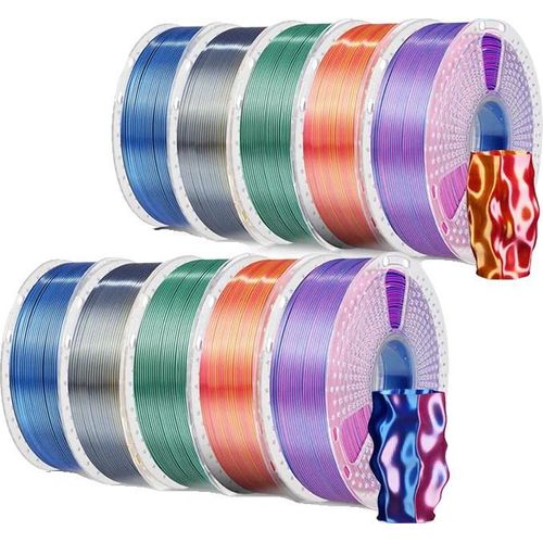 3D-Drucker-Filament, Seiden-PLA-Material, Dual-Farboptionen, KL KD KN DL DD