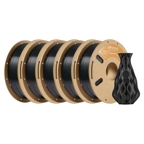 3D-Filament, 1,75 mm Durchmesser, biologisch abbaubares Material, PETG Schwarz 5kg