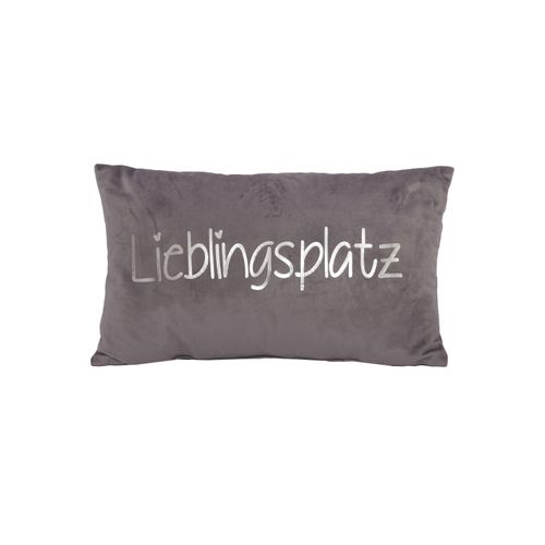 Kissen LIEBLINGSPLATZ silber