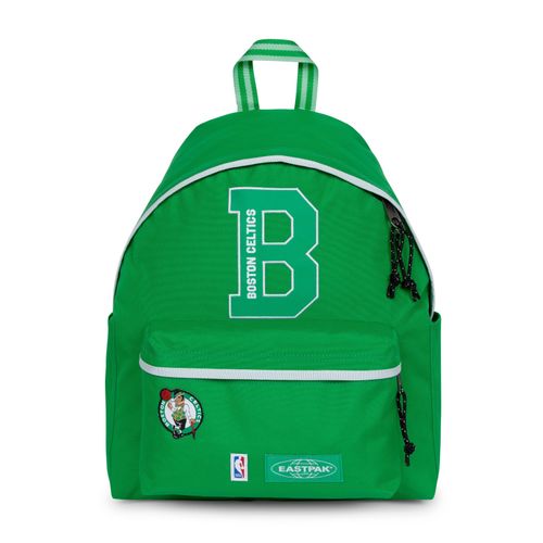 Freizeitrucksack EASTPAK "DAY PAK'R", Damen, Gr. B/H/T: 30cm x 40cm x 18cm, grün, boston celtics, Textil, Rucksäcke Freizeitrucksack, Unisex Freizeitrucksack, Cityrucksack mit Seitenfächern
