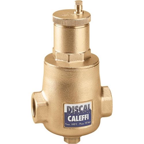 Caleffi Luftabscheider DISCAL Messing, mit Entleerungsstutzen 1 1/4" IG