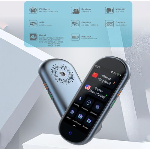 AT40 ¹bersetzer Unterst¹tzt Offline ¹bersetzung 2GB + 16GB Android MT 6739 Chip 4G WIFI R¹ckkamera