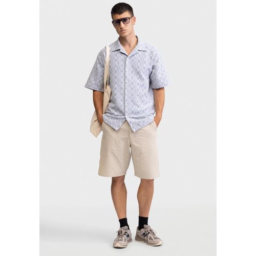 Langarmhemd REDEFINED REBEL "Redefined Rebel Shirt RRZander Shirt BOXY FIT", Herren, Gr. XS, blau (light blau), Web, 100% Baumwolle, Hemden