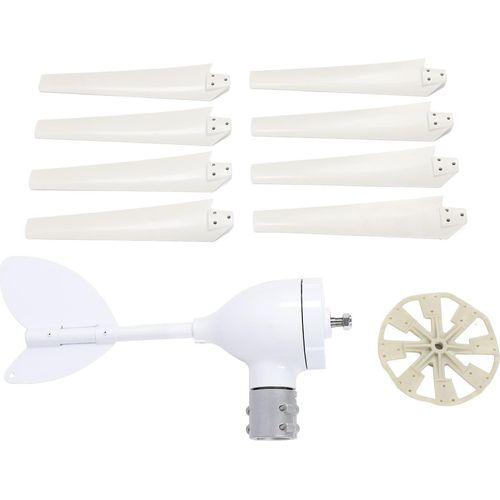 400W 12V Windkraftgenerator mit Steuerung, 8 Flügel, Windkraftanlagen-Set für Boote, Wohnmobile und Zuhause