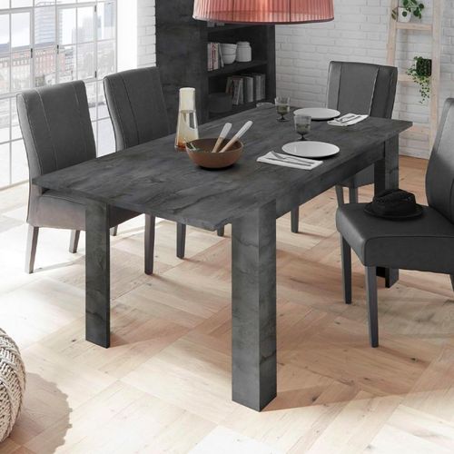 Moderner ausziehbarer Tisch 90x137-185cm schwarzes Holz Diogo Urbino
